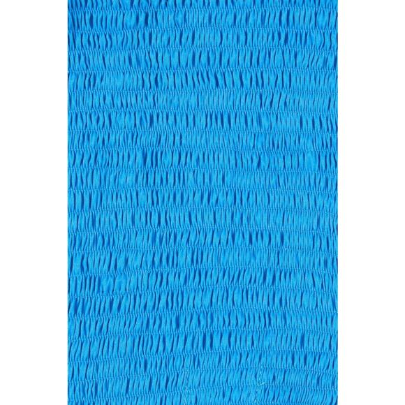 NWT Faithfull the Brand Esti Shirred High-Waisted Mini Skirt Sz. 8 Turquoise - Picture 6 of 12